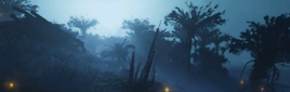 Shadowed Jungle Landscape