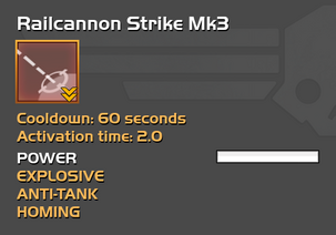 Fully upgraded Railcannon Strike