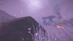 The lush valleys of Alamak VII, in flames due to the 