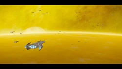 A Super Destroyer arrives onto Oshaune's orbit amidst Operation Righteous Reclamation.