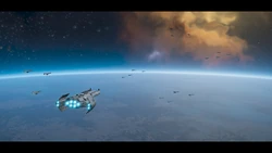  in orbit over Ain-5.