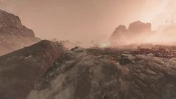 The frozen wastes of Choepessa IV, once a lush jungle full of life.