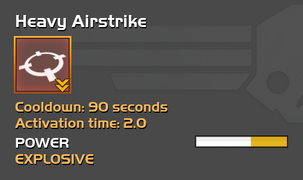 Fully upgraded to Heavy Airstrike