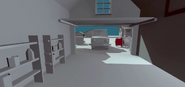 A screenshot of the garage inside the Neighbor's house.