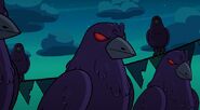 Crows with red eyes from the TV Show.