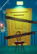The basement door in Act 3