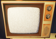 A turned on television in Pre-Alpha and Alpha 1.