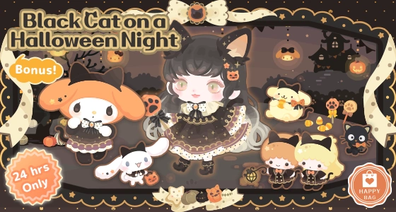 MILK black cat onepiece ハロウィン MILK black cat onepiece ハロウィン