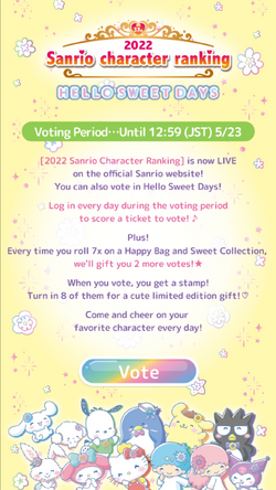 Sanrio Character Ranking 2022 Contest Reveals Winners