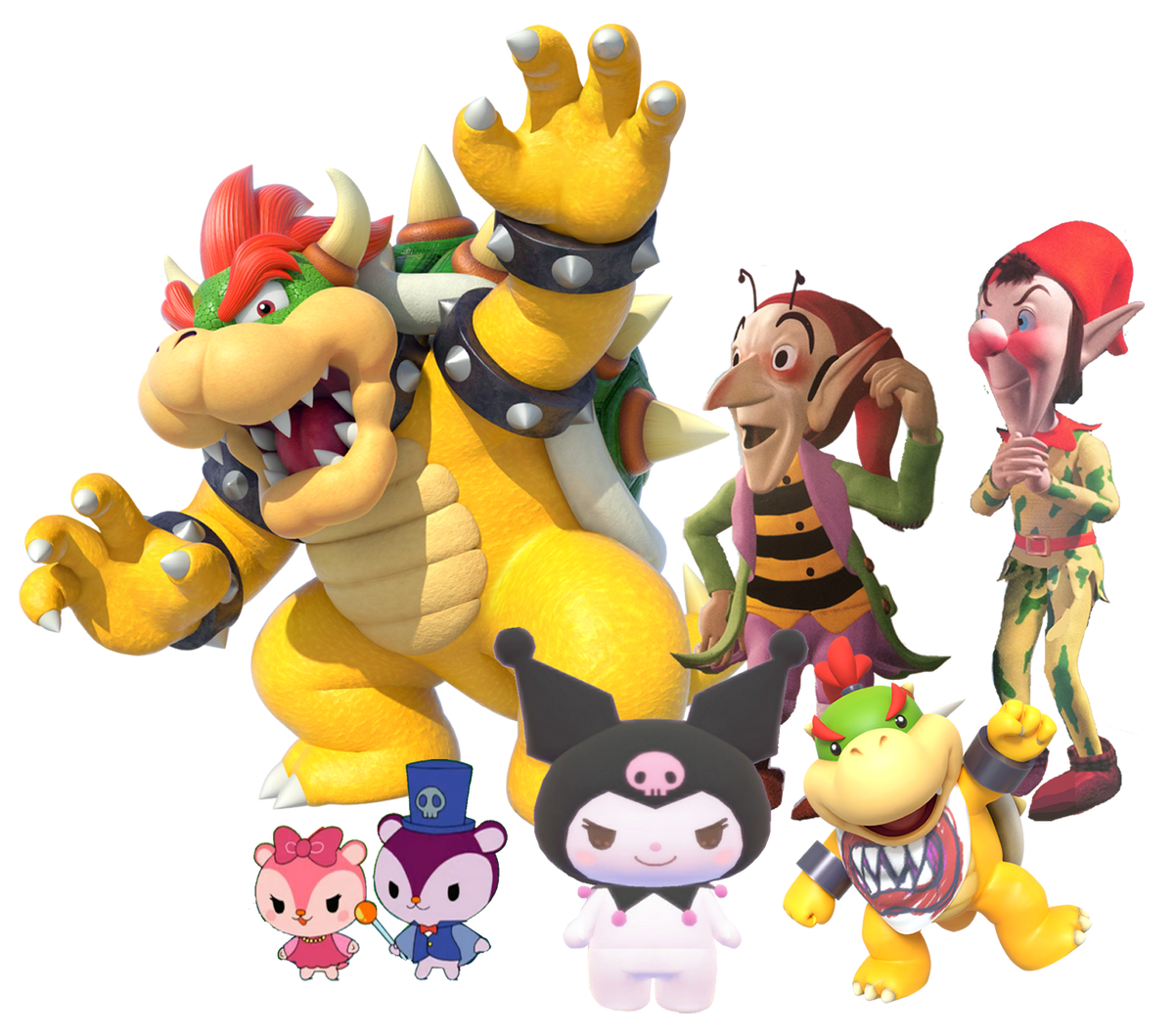 Gusanito  Mario characters, Happy, Bowser