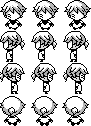 Unused monochromatic walksprites.