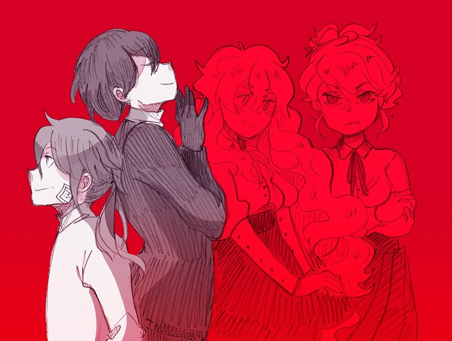 Hello Charlotte Official Art of Charles, Vincent, Charlotte, Scarlett