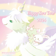 with Draco, her mother and Wish me mell