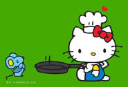 With Hello Kitty