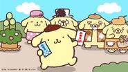 with Mama, Pompompurin, and Pompompurin's grandparents