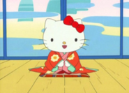 Kitty in a kimono from Hello Kitty Animation Theater vol.1.