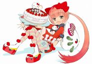 okama Happy Birthday Iroha art