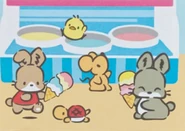 RabbiGuri+friends.jpg (29 KB) With Rabbi, Mime, Choppy, and a Pi-chan