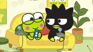Keroppi and Badtz-Maru having fun together.png (489 KB) Keroppi with Badtz-Maru, happy for finally achieving a world record