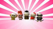 Keroppi, Hello Kitty, Dear Daniel, My Melody and Pochacco as the Fabulous Five