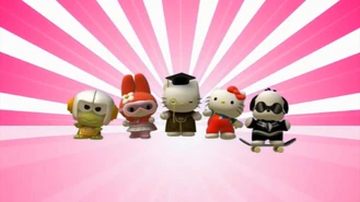 As superheroes in The Adventures of Hello Kitty and Friends