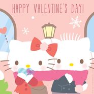 With Hello Kitty (Valentine's Day)