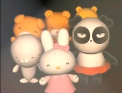 With Pandaba, Hana-Maru, Jody, Tippy and Thomas