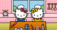 Kitty and MImmy baking