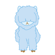 Poppy with long hair.