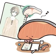 Kirimichan's character drawing of him