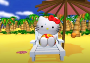 Hello Kitty at the beach