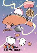 with Kirimichan, Kamaboko-chan, and Mochi Trio