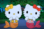 Hallo Kitty und Mimmy Meerjungfrauen