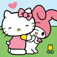 With Hello Kitty