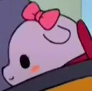 Bako is getting carried around her in baby sling