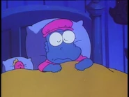 Mr. Seahorse seen co-sleeping with his daughter in Hangyodon no Parallel Daisakusen: Mirai Sekai wa Oosawagi