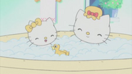 Mimmy and Mary havin a bath