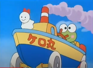 Keroppi and Teru Teru in Sam to Chip no wa Hachamecha Dai Race