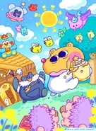 With Honey Daddy and the other bear-like creatures