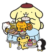 Sanrio Characters Pompompurin--Muffin--Bagel--Scone--Whip Image001.png (113 KB) With Pompompurin, Bagel, Scone, and Whip