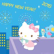 With Hello Kitty (New Year)