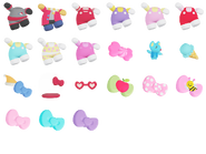 Hello Kitty's outfits