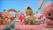 Pistachio confronting My Melody about using Mr. Heart's power