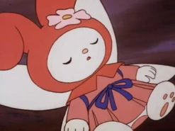 As she appears in Hello Kitty's Furry Tale Theater, her animation debut in 1987