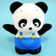 Promotional coin bank of the boy panda character.