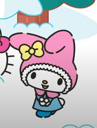 My Melody's snow outfit