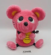 Pink plush coin bank
