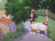 Kitty und Mimmy schaukeln zusammen