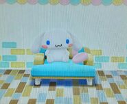 The extremely rare Cinnamoroll couch in Animal Crossing: Pocket Camp
