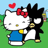 Badtz-Maru and Hello Kitty